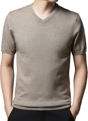 Joe Wenko Men's Short-Sleeve V-Neck Sweater