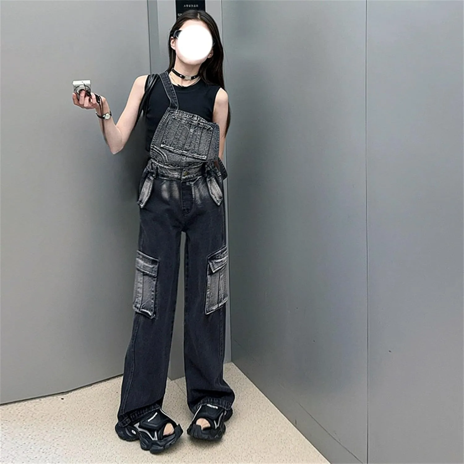 Kids Girls Baggy Jeans Y2K Trendy High Waist Wide Leg Cargo Denim Pants Kids Girl Aesthetic Vintage Skinny Trousers
