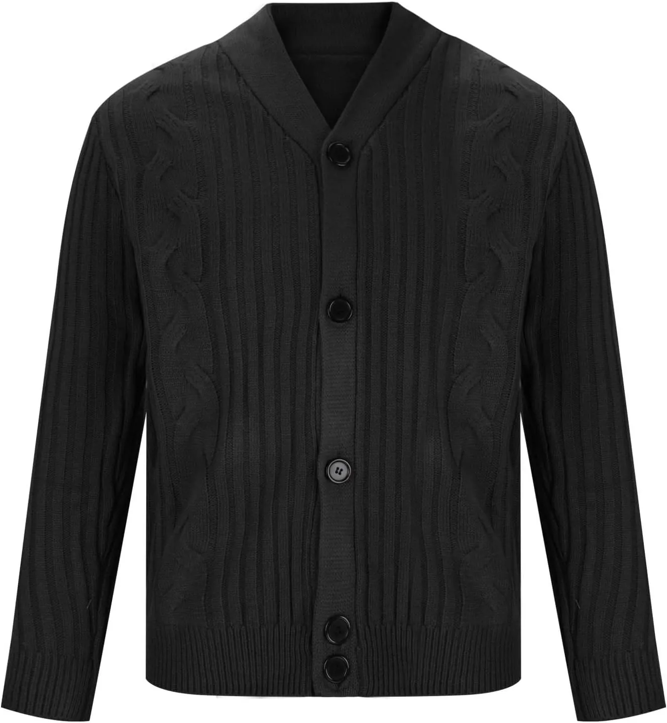 Lightweight Cardigan for Men Button Down Knit Sweater Winter Cable Sweater Casual Open Front Sweater