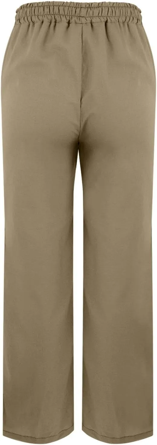 Linen Capri Pants for Women 2025 Summer Casual Slit Hem Trousers Loose Fit Plus Size Pant Drawstring with Pockets