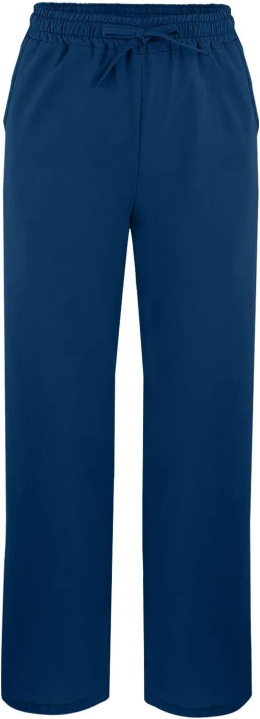 Linen Capri Pants for Women 2025 Summer Casual Slit Hem Trousers Loose Fit Plus Size Pant Drawstring with Pockets