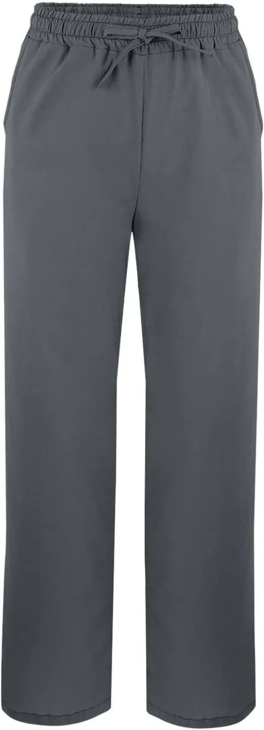 Linen Capri Pants for Women 2025 Summer Casual Slit Hem Trousers Loose Fit Plus Size Pant Drawstring with Pockets