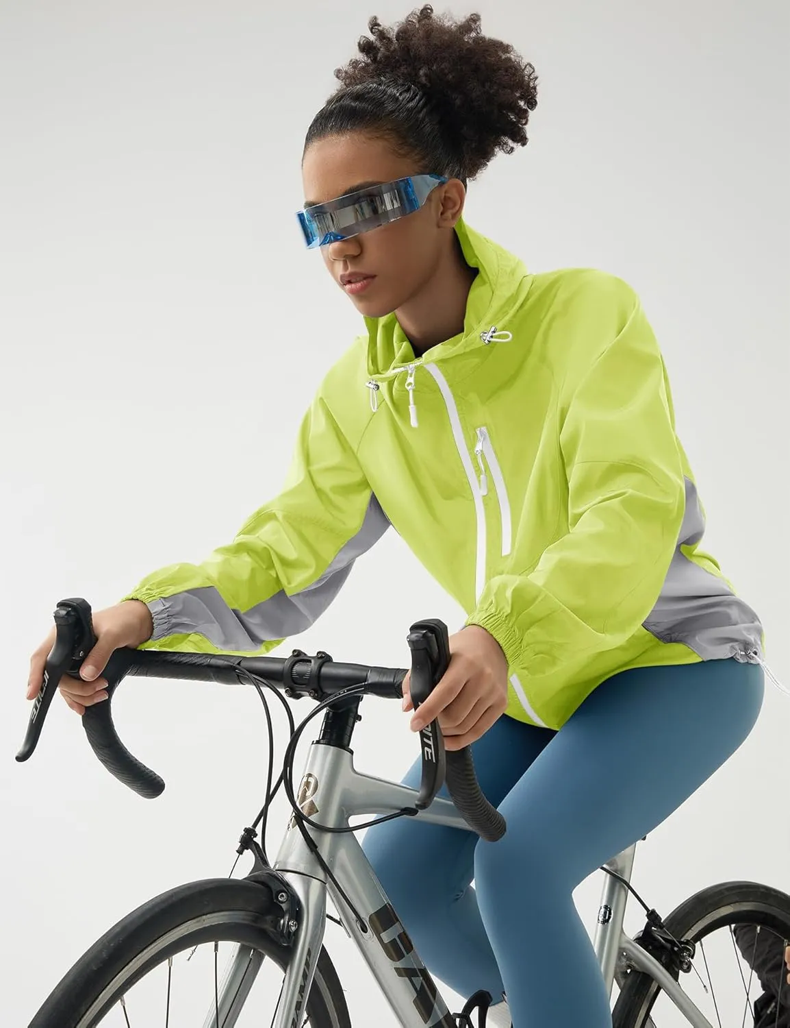 LOMON Lightweight Active Rain Jacket Hooded Water Resistant Raincoat Windbreaker Casual Jacket