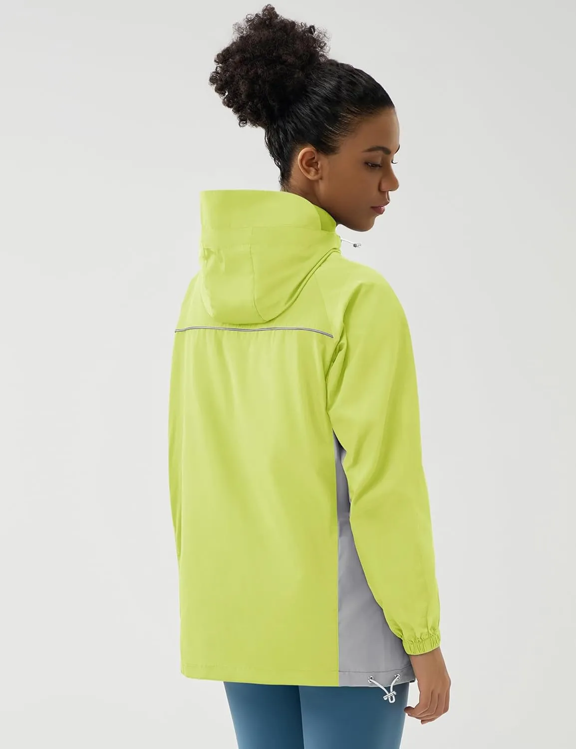 LOMON Lightweight Active Rain Jacket Hooded Water Resistant Raincoat Windbreaker Casual Jacket