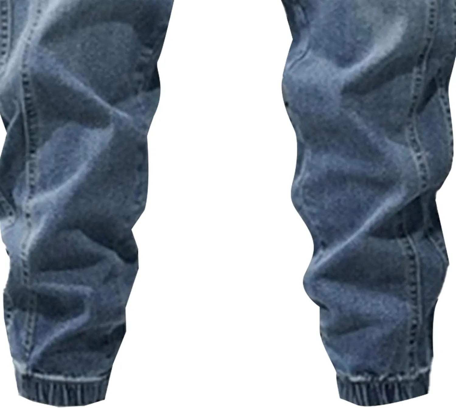 Maiyifu-GJ Men's Ripped Joggers Denim Pants Elastic Waist Casual Pull On Jean Pants Lightweight Distressed Jeans Trousers