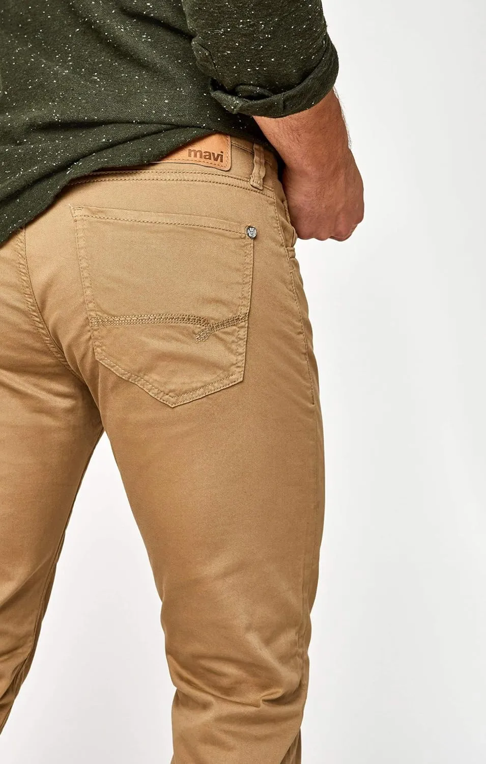 Mavi Mens Zach Regular Rise Straight Leg Pants