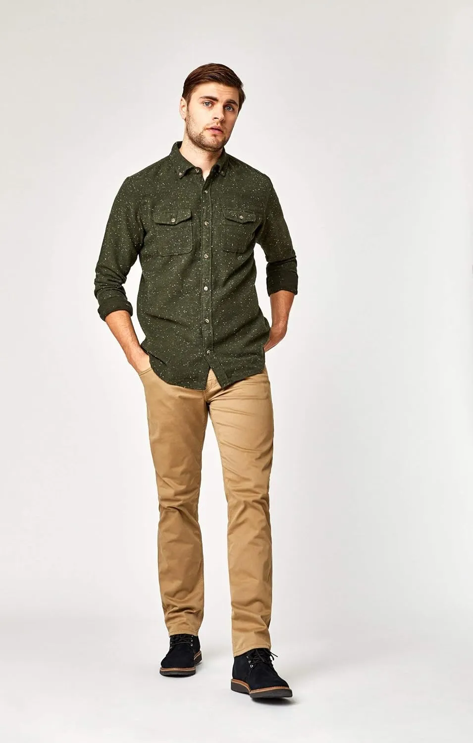 Mavi Mens Zach Regular Rise Straight Leg Pants
