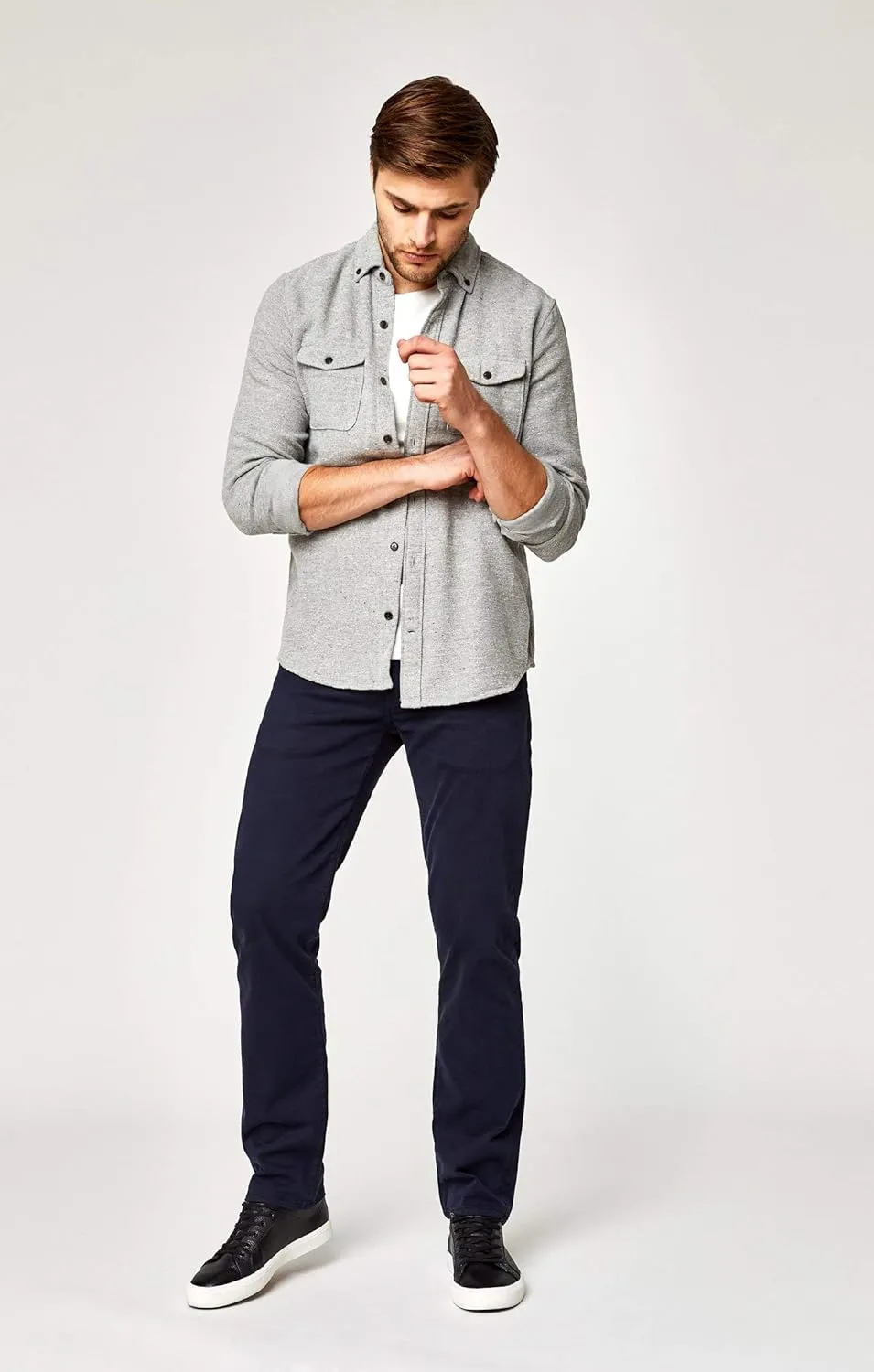 Mavi Mens Zach Regular Rise Straight Leg Pants