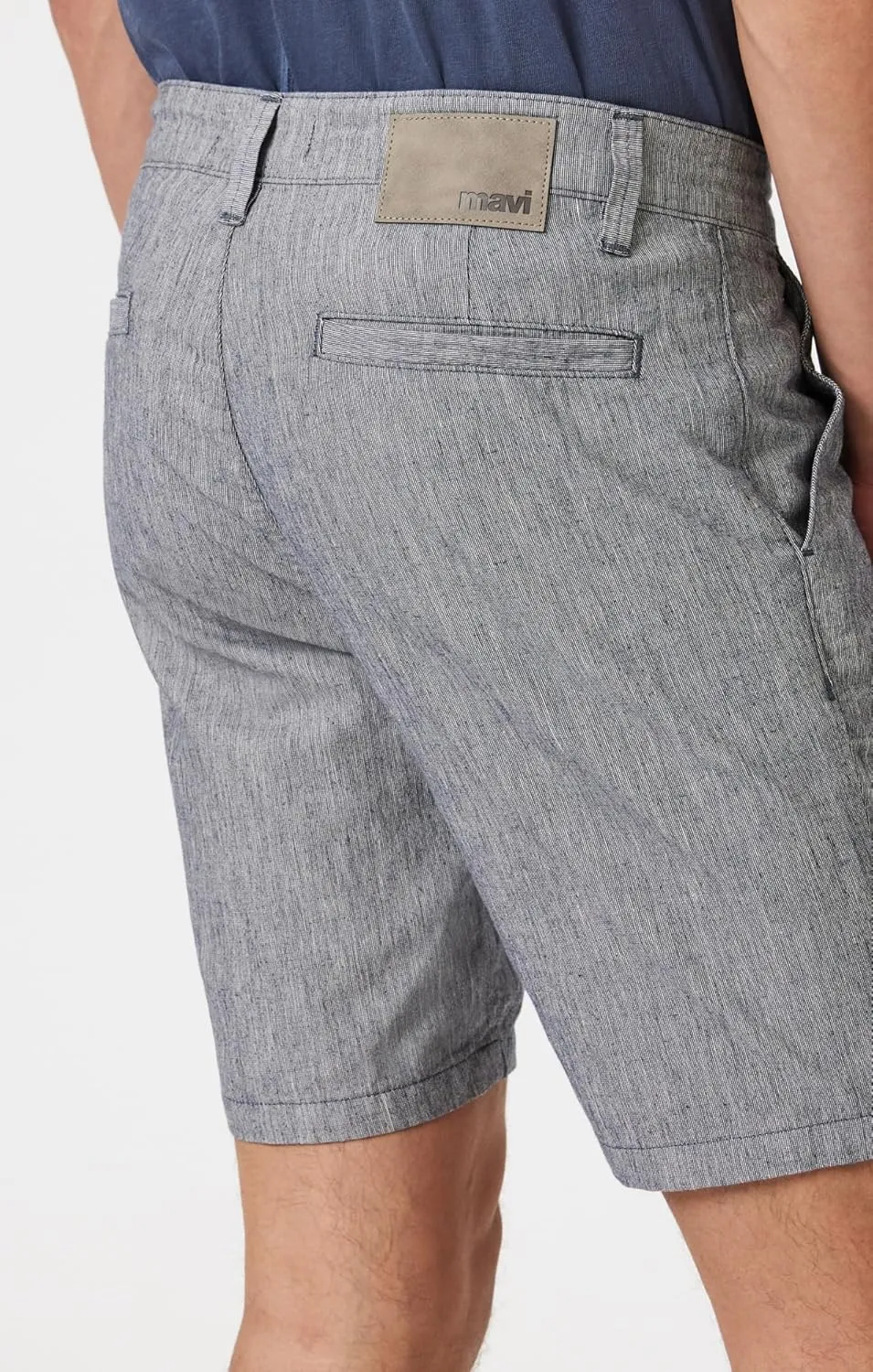 Mavi Noah Men's Shorts, Mid Rise Shorts for Men, 9" Inseam Slim Fit Men's Shorts