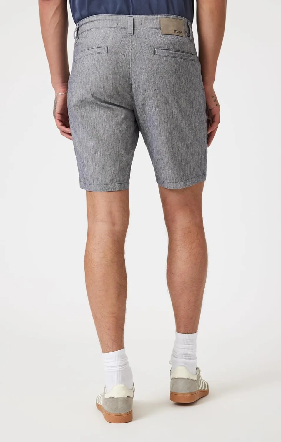 Mavi Noah Men's Shorts, Mid Rise Shorts for Men, 9" Inseam Slim Fit Men's Shorts
