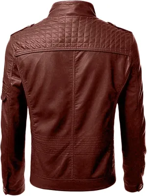 Men Sports Jacket Mens Wool Trench Coat Custom Jacket Winter Casual Stand Collar Leather Jacket Coat