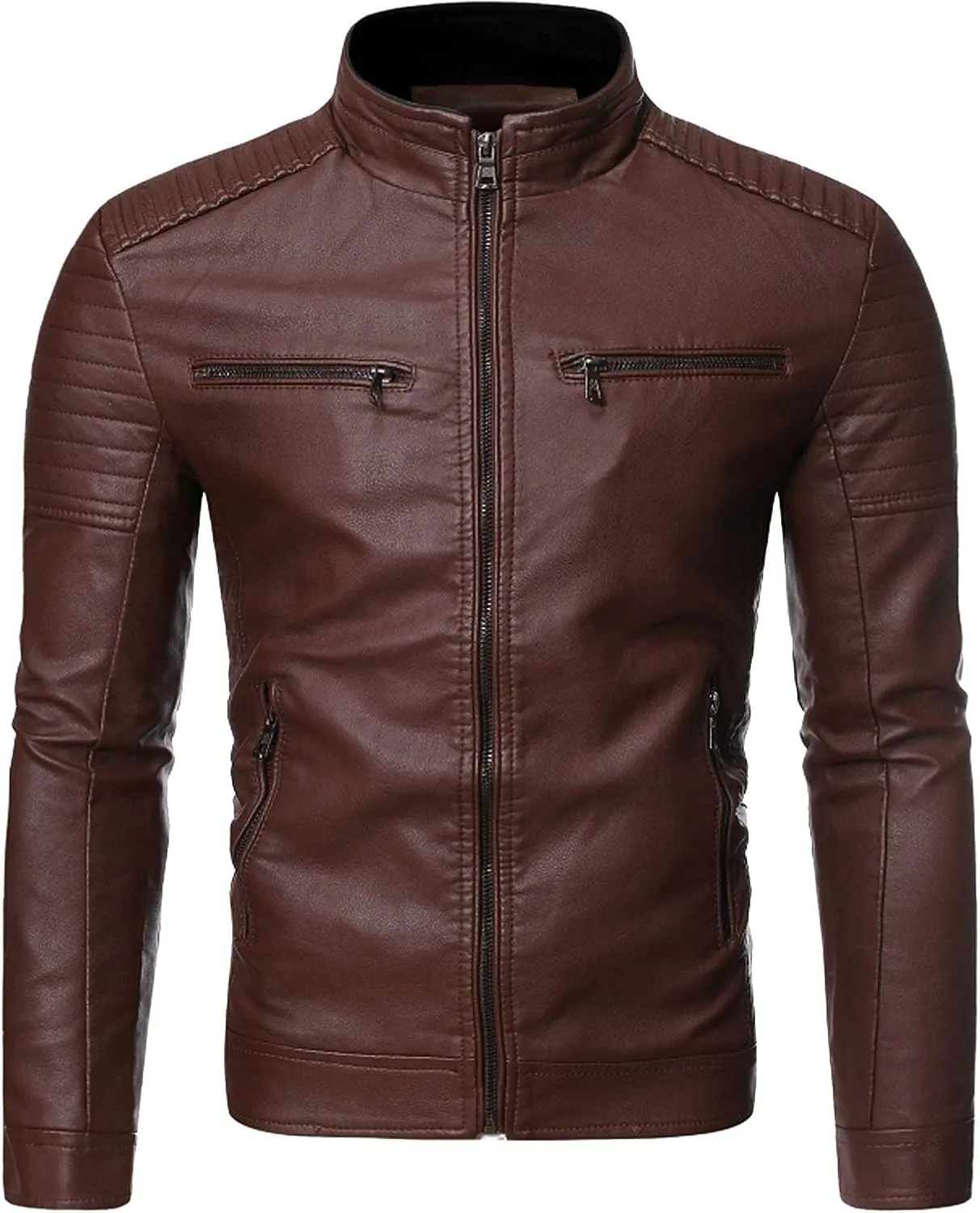 Men Sports Jacket Mens Wool Trench Coat Custom Jacket Winter Casual Stand Collar Leather Jacket Coat
