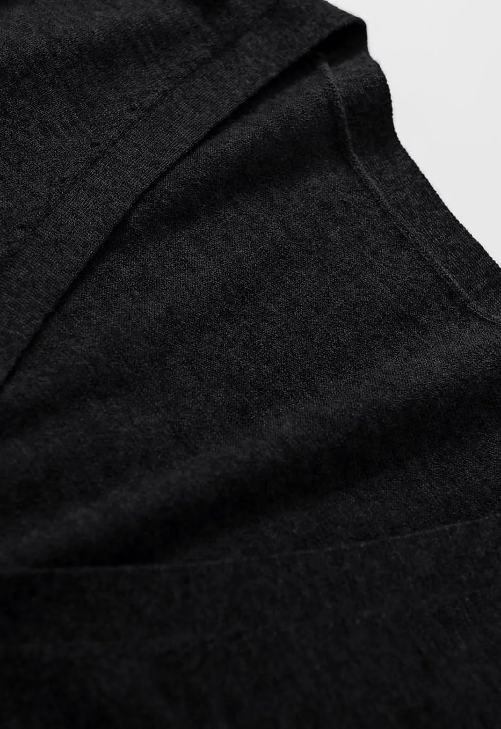 Men V-Neck Sweater Cardigan Solid Color