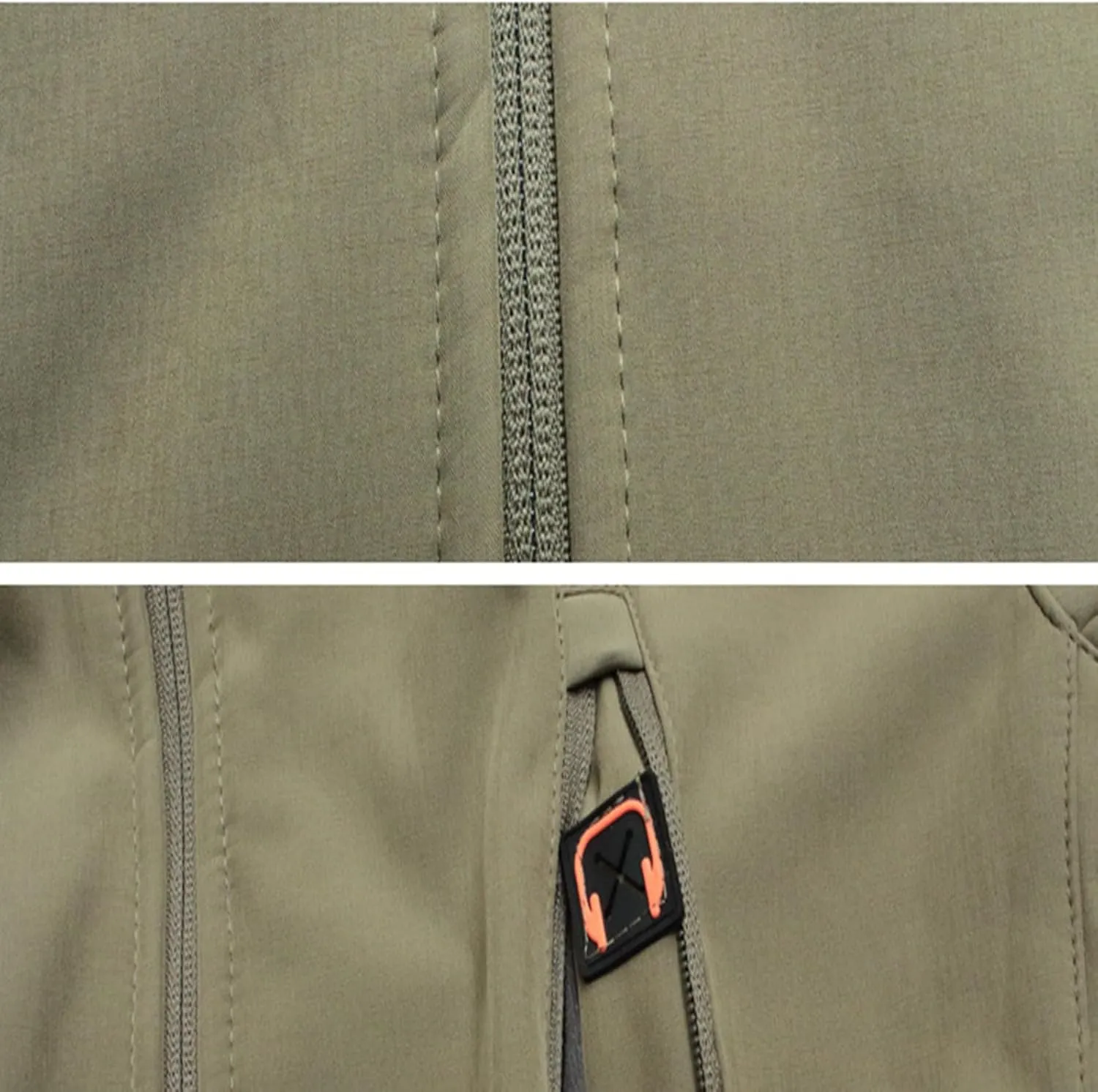 Mens Camouflage Rain Jacket Outdoor Softshell Fleece Lined Hunting Hiking Fishing Waterproof Windbreaker Hooded Jacket