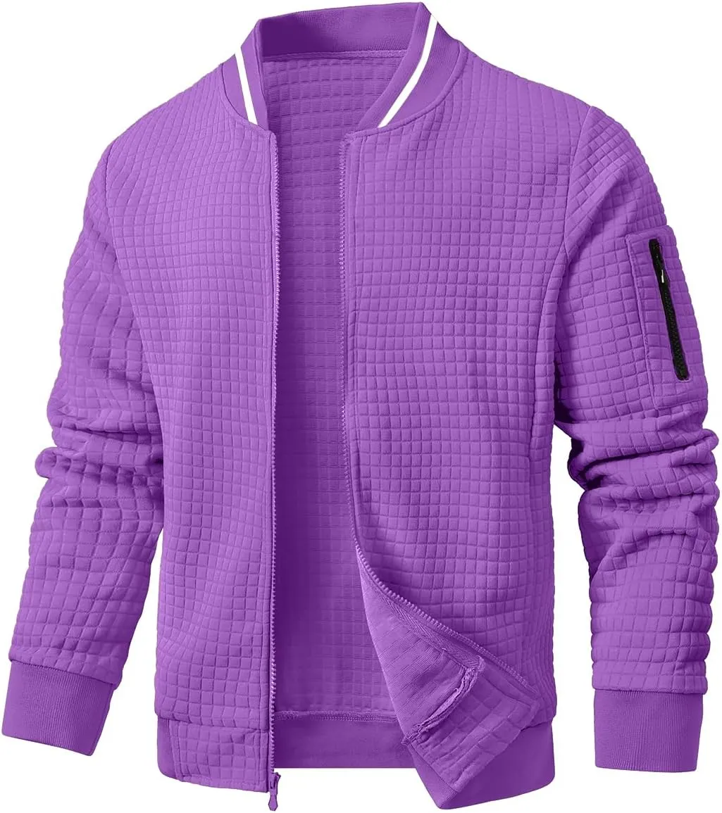 Mens Casual Jacket Lightweight Jacket Varsity Coat