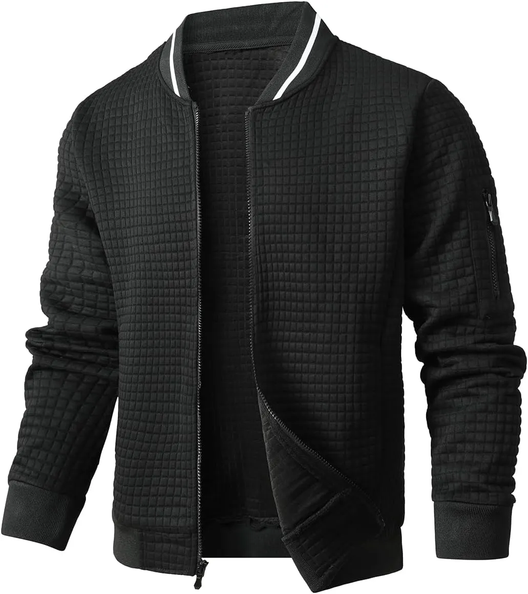 Mens Casual Jacket Lightweight Jacket Varsity Coat