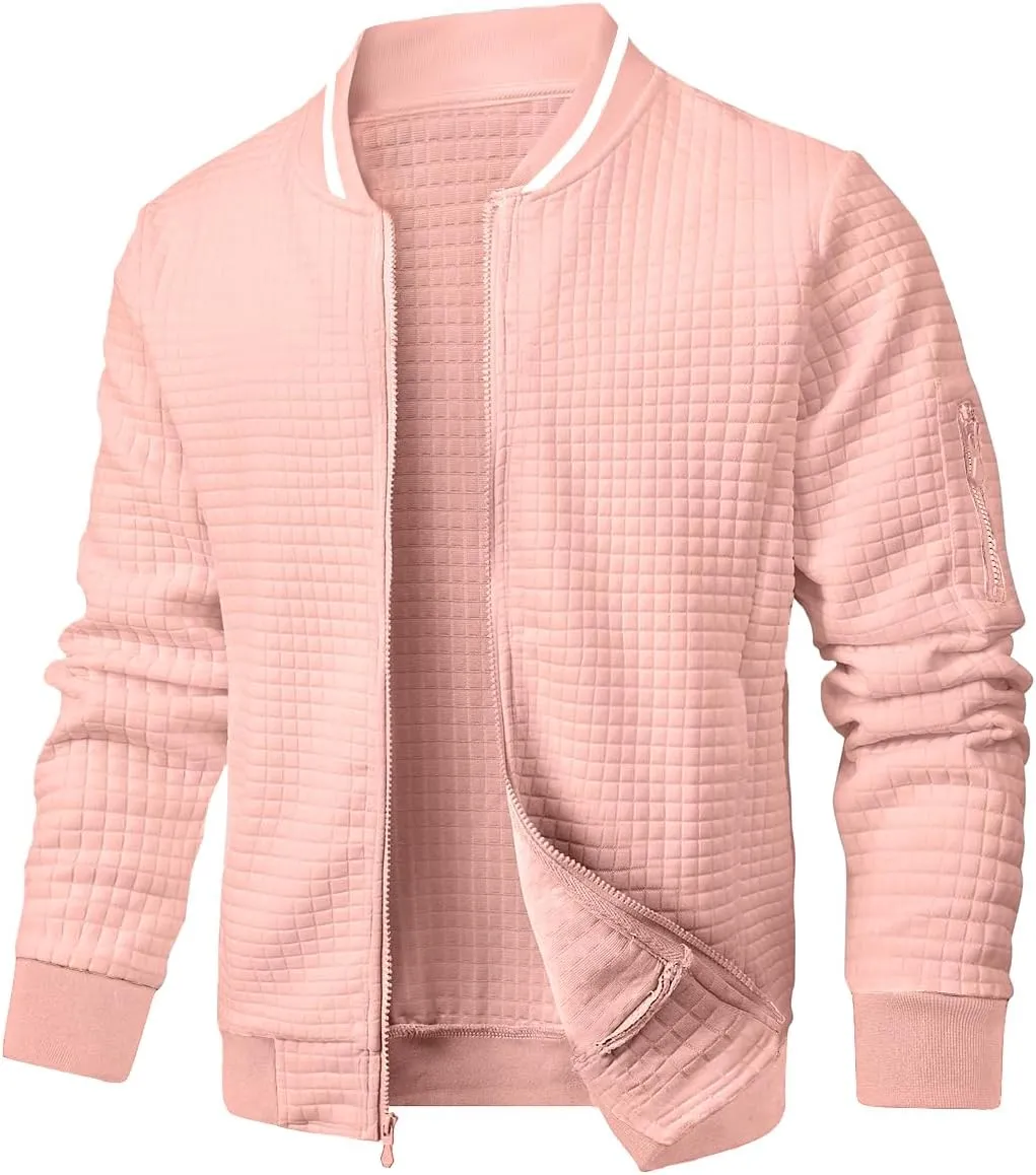 Mens Casual Jacket Lightweight Jacket Varsity Coat