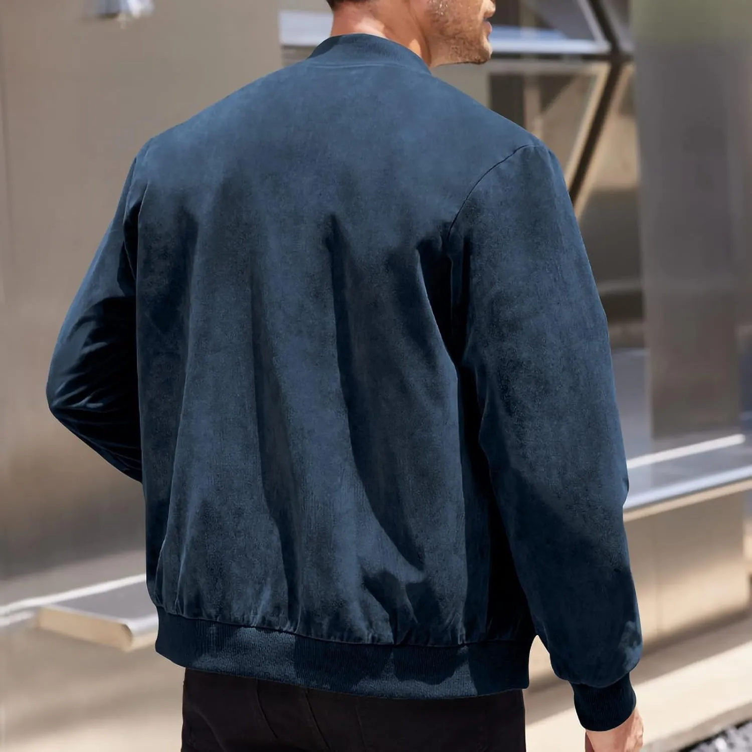 Men's Casual Jacket， Men's Casual Plus Size Suede Zipper Tops Men's Jacket Long Sleeved Hooded Casual Jacket/jacket