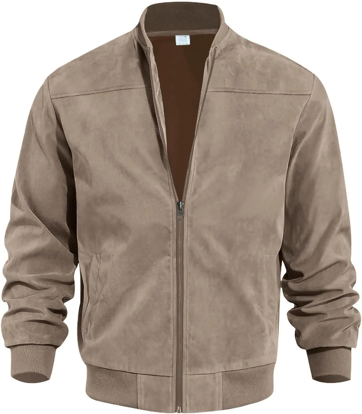 Men's Casual Jacket， Men's Casual Plus Size Suede Zipper Tops Men's Jacket Long Sleeved Hooded Casual Jacket/jacket