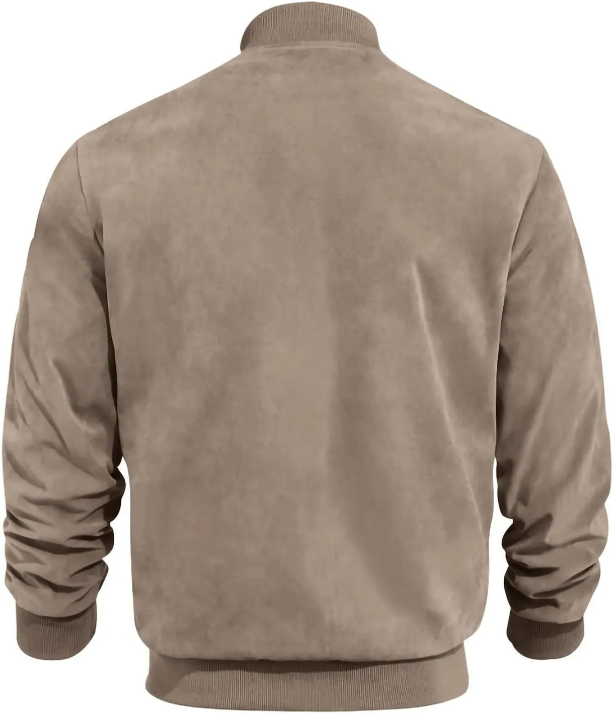 Men's Casual Jacket， Men's Casual Plus Size Suede Zipper Tops Men's Jacket Long Sleeved Hooded Casual Jacket/jacket