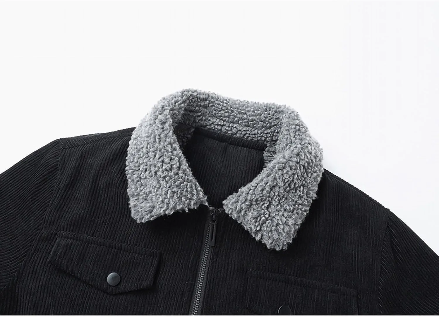 Men's Casual Jacket， Men's Casual Plus Size Suede Zipper Tops Men's Jacket Long Sleeved Hooded Casual Jacket/Jacket
