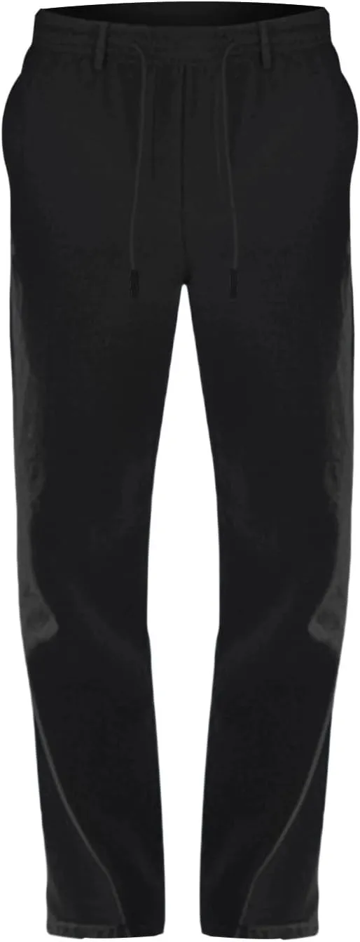 Mens Casual Linen Pants Lightweight Elastic Waist Vacation Yoga Pant Straight-Legs Beach Slacks Drawstring Trouser