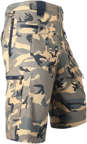 Mens Casual Tactical Cargo Shorts Quick Dry Military Combat Shorts Outdoor Hiking Work Short Pants