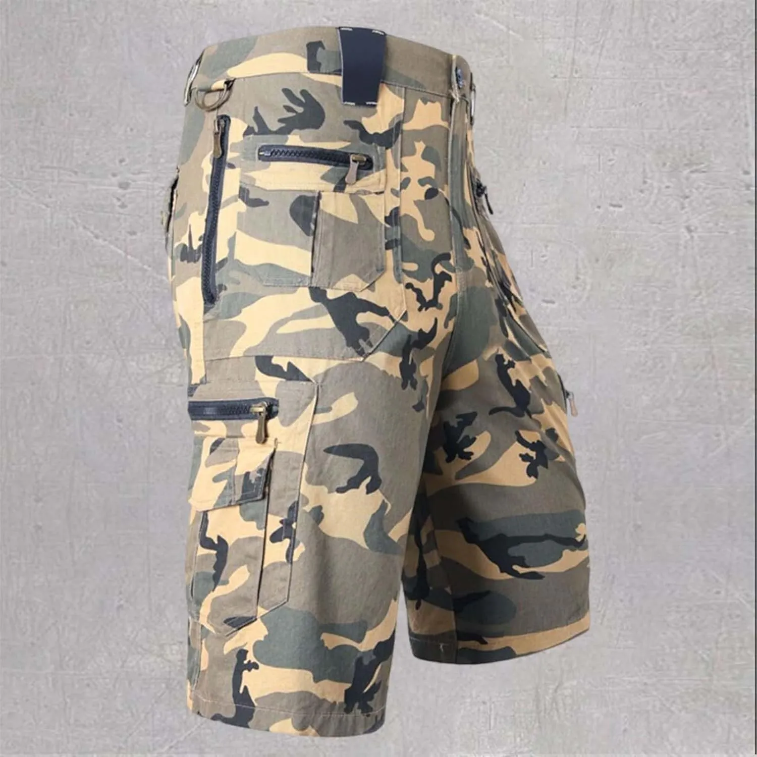 Mens Casual Tactical Cargo Shorts Quick Dry Military Combat Shorts Outdoor Hiking Work Short Pants