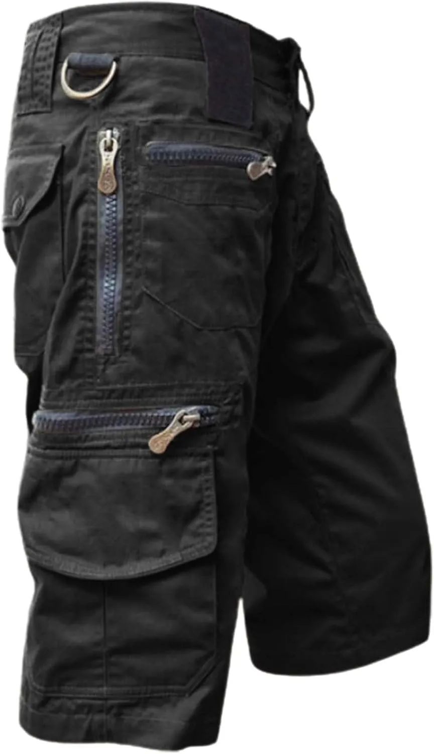Mens Casual Tactical Cargo Shorts Quick Dry Military Combat Shorts Outdoor Hiking Work Short Pants