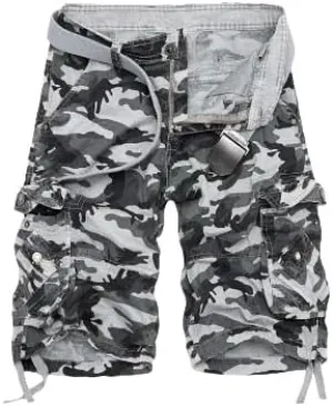 Men's Cool Summer Military Camo Loose Cargo Shorts