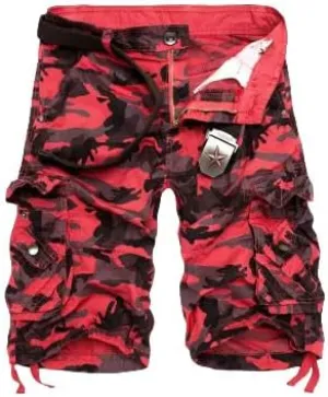 Men's Cool Summer Military Camo Loose Cargo Shorts