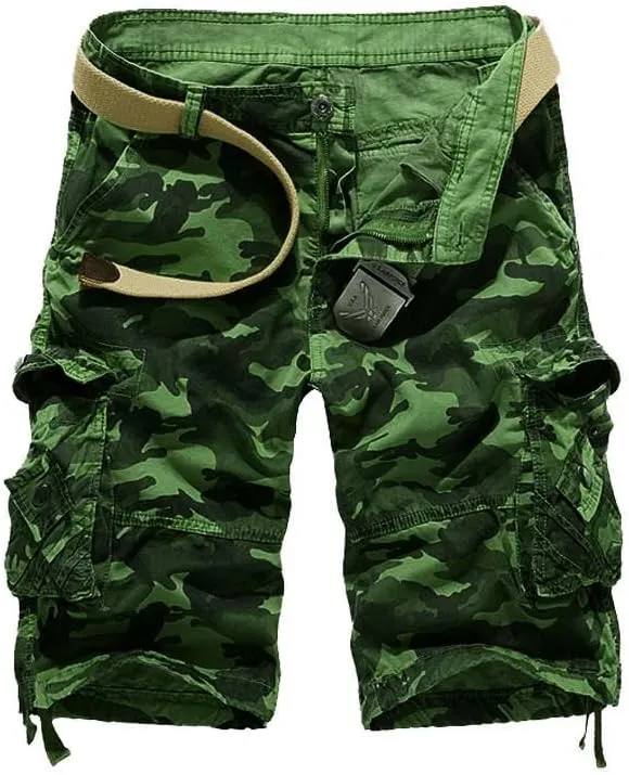 Men's Cool Summer Military Camo Loose Cargo Shorts