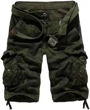 Men's Cool Summer Military Camo Loose Cargo Shorts