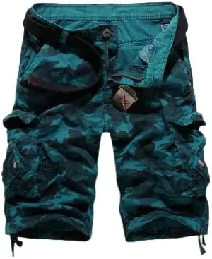 Men's Cool Summer Military Camo Loose Cargo Shorts