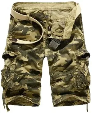 Men's Cool Summer Military Camo Loose Cargo Shorts