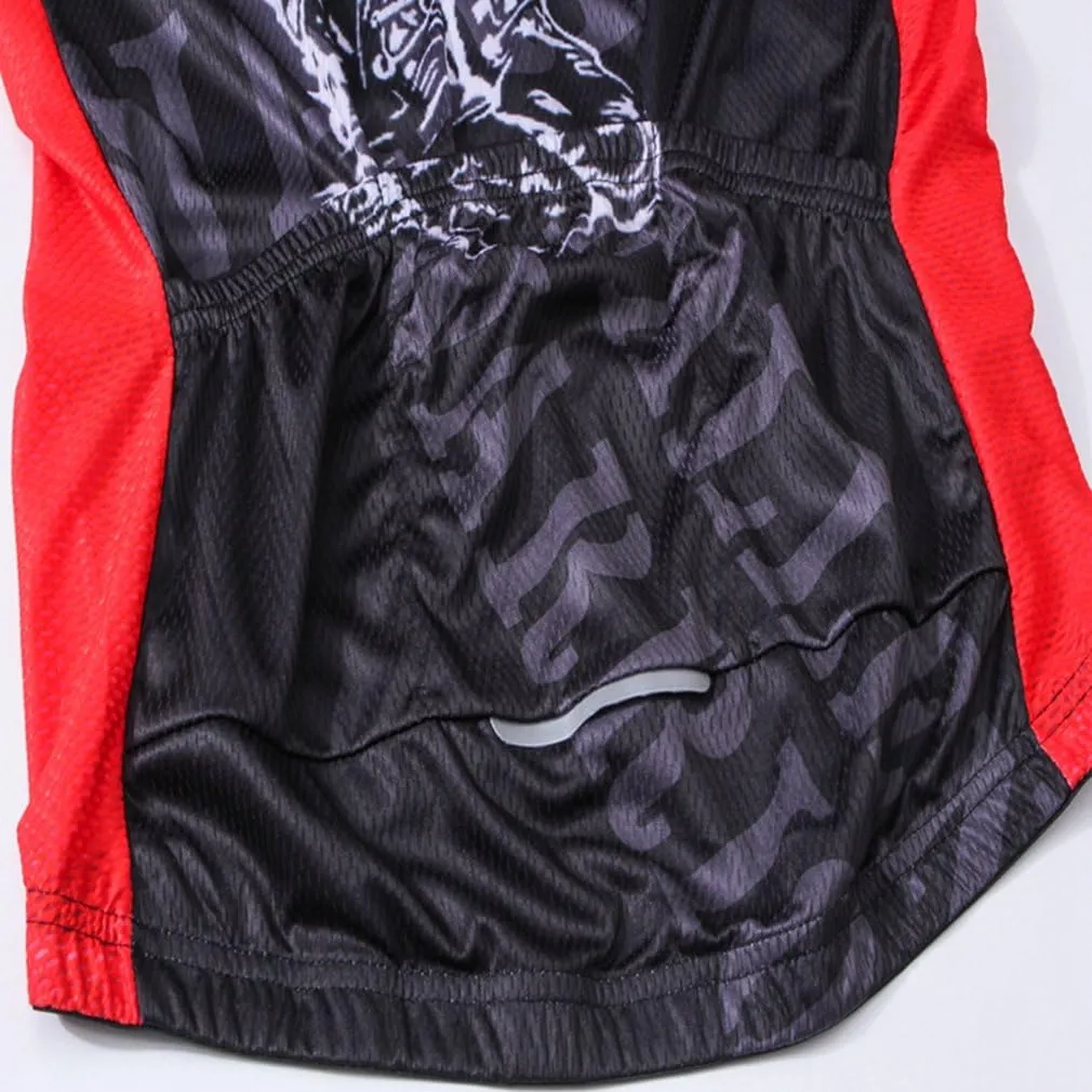 Men's Cycling Jersey Short Sleeve Breathable MTB Bike Riding Top Sports Jacket