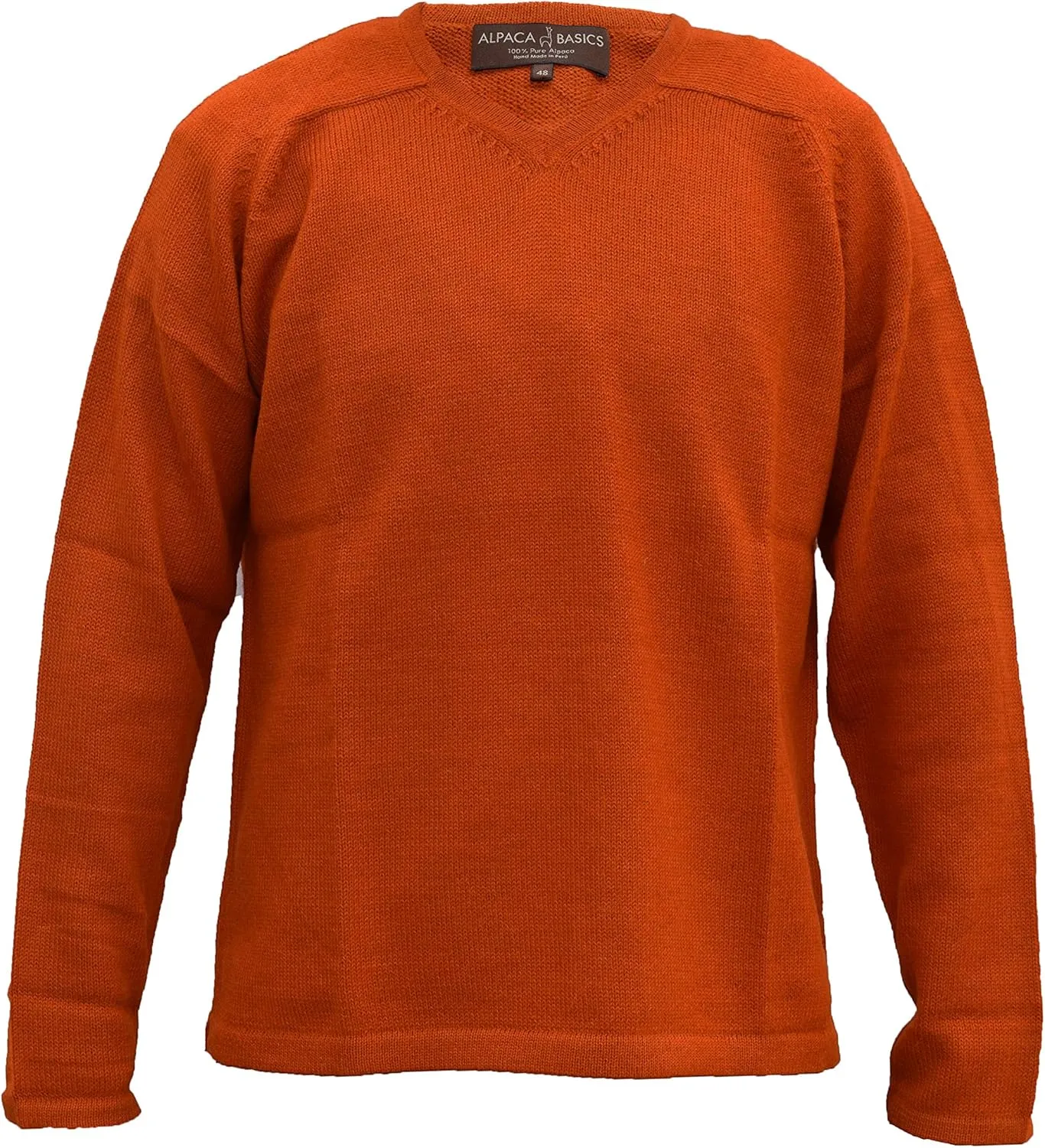 Men's Handmade 100% Alpaca Wool V-Neck Sweater