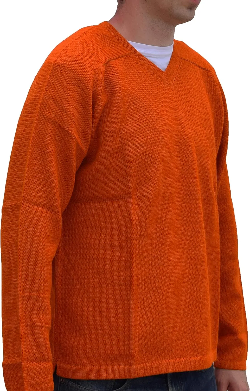 Men's Handmade 100% Alpaca Wool V-Neck Sweater