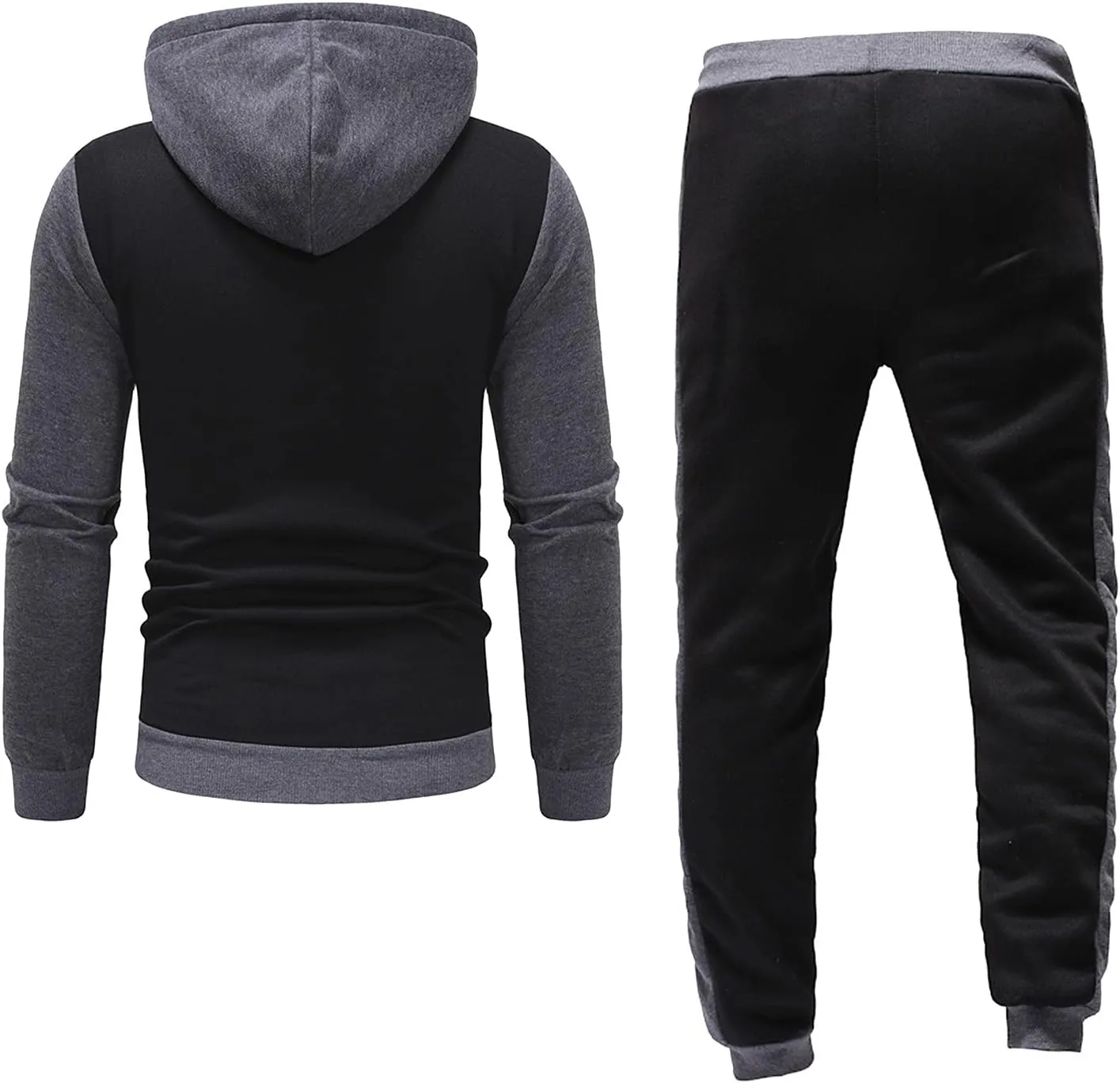 Men's Lightweight Hoodie Winter Sports Casual Fitness Suit With Dots Hoodie Sweatshirt And Pants