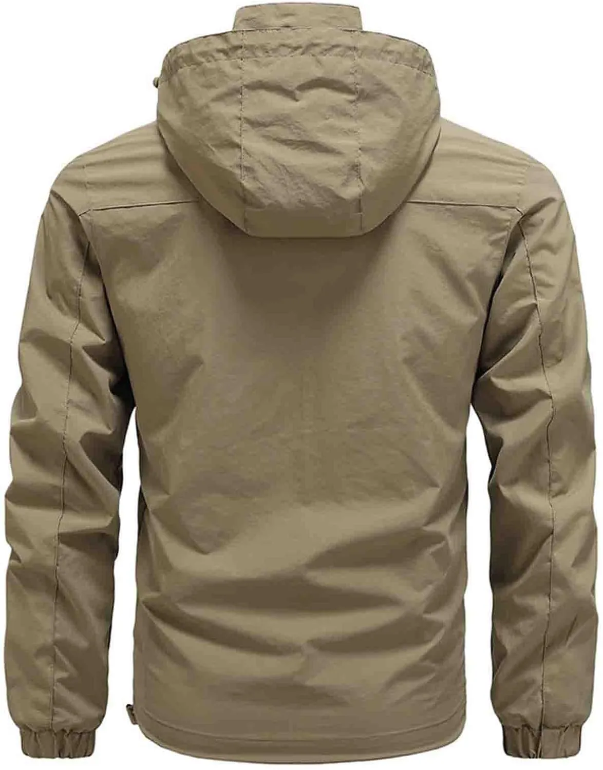 Men's Lightweight Waterproof Rain Jacket,Shell Hooded Outdoor Raincoat Hiking Windbreake jacket Outdoor Sports Jacket