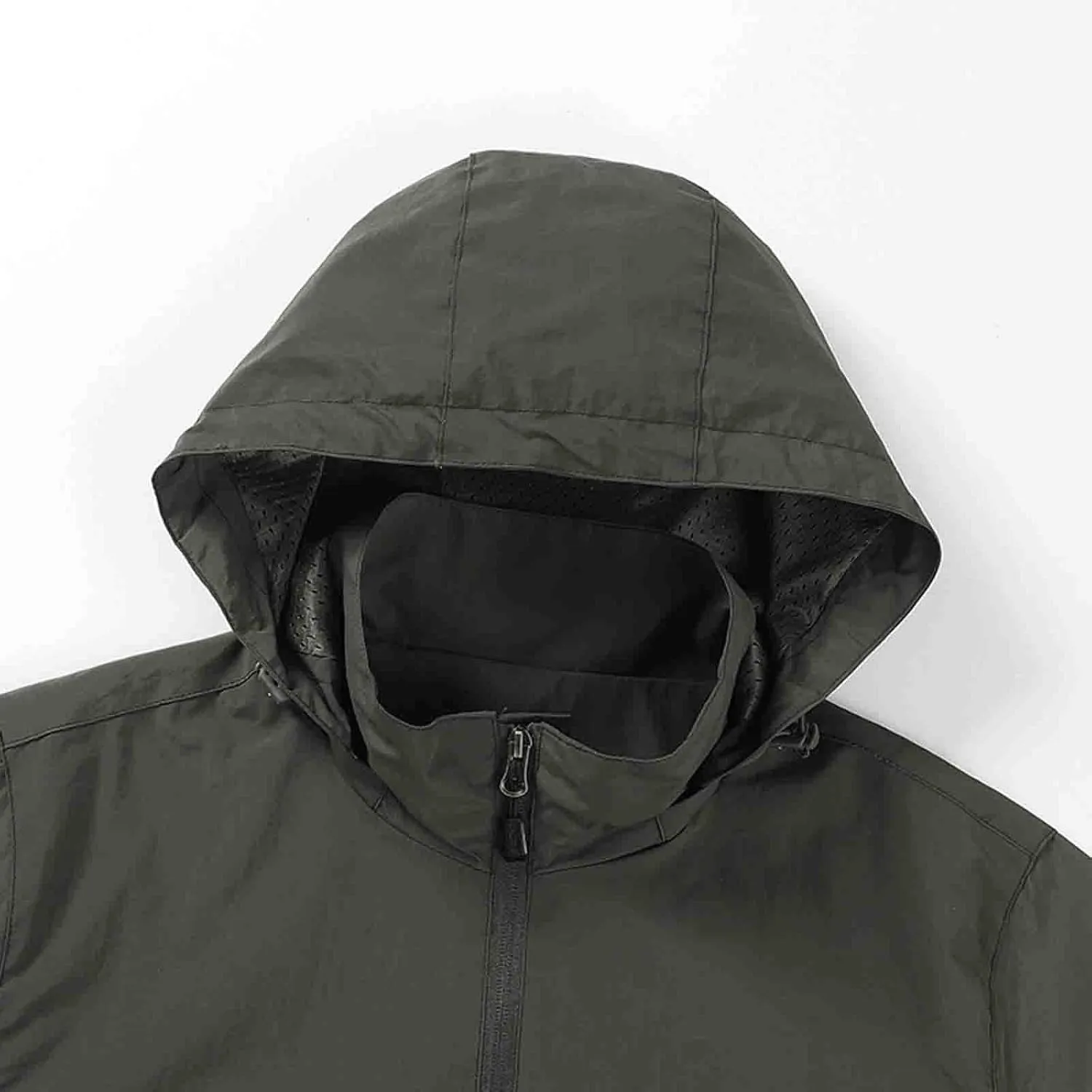 Men's Lightweight Waterproof Rain Jacket,Shell Hooded Outdoor Raincoat Hiking Windbreake jacket Outdoor Sports Jacket