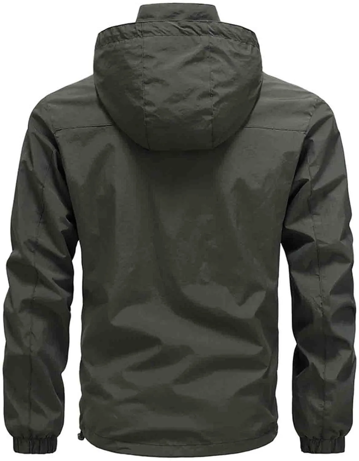 Men's Lightweight Waterproof Rain Jacket,Shell Hooded Outdoor Raincoat Hiking Windbreake jacket Outdoor Sports Jacket