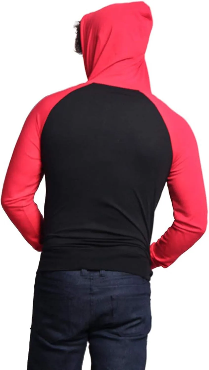 Men's Raglan Lightweight Zip Up Hoodie Sweatshirts