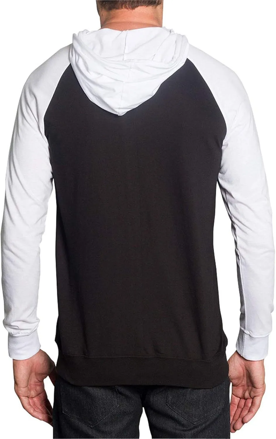 Men's Raglan Lightweight Zip Up Hoodie Sweatshirts