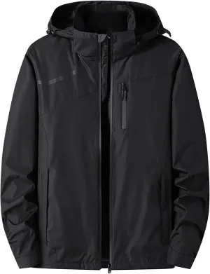 Mens Rain Jacket Suit Mountaineering Suit Coat Windbreaker Outdoor Sports Jacket Men Waterproof