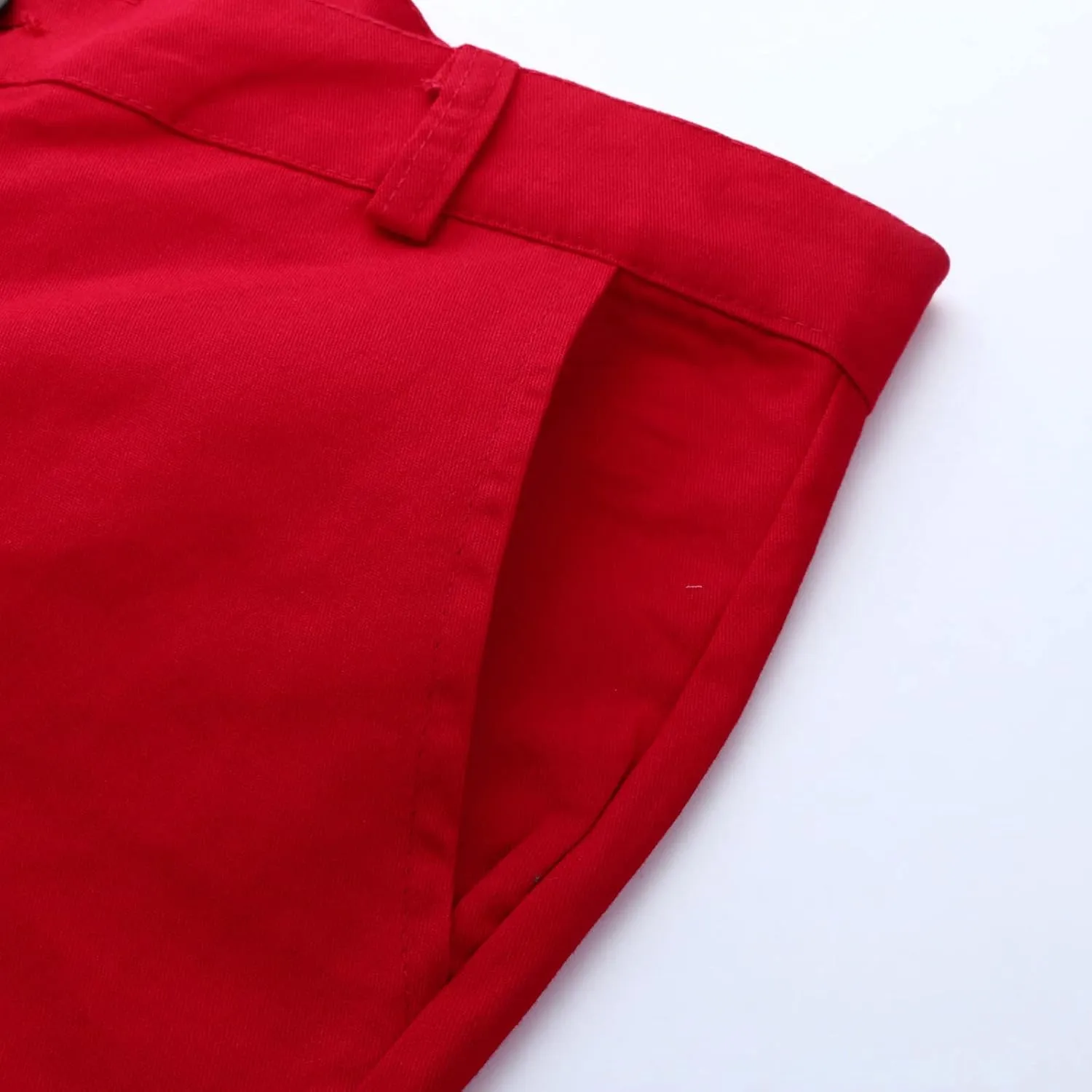 Men's Slim Fit Pants Open Bottom Straight Leg Stretch Waist Pants Solid Chino Casual Tapered Trousers with Pockets