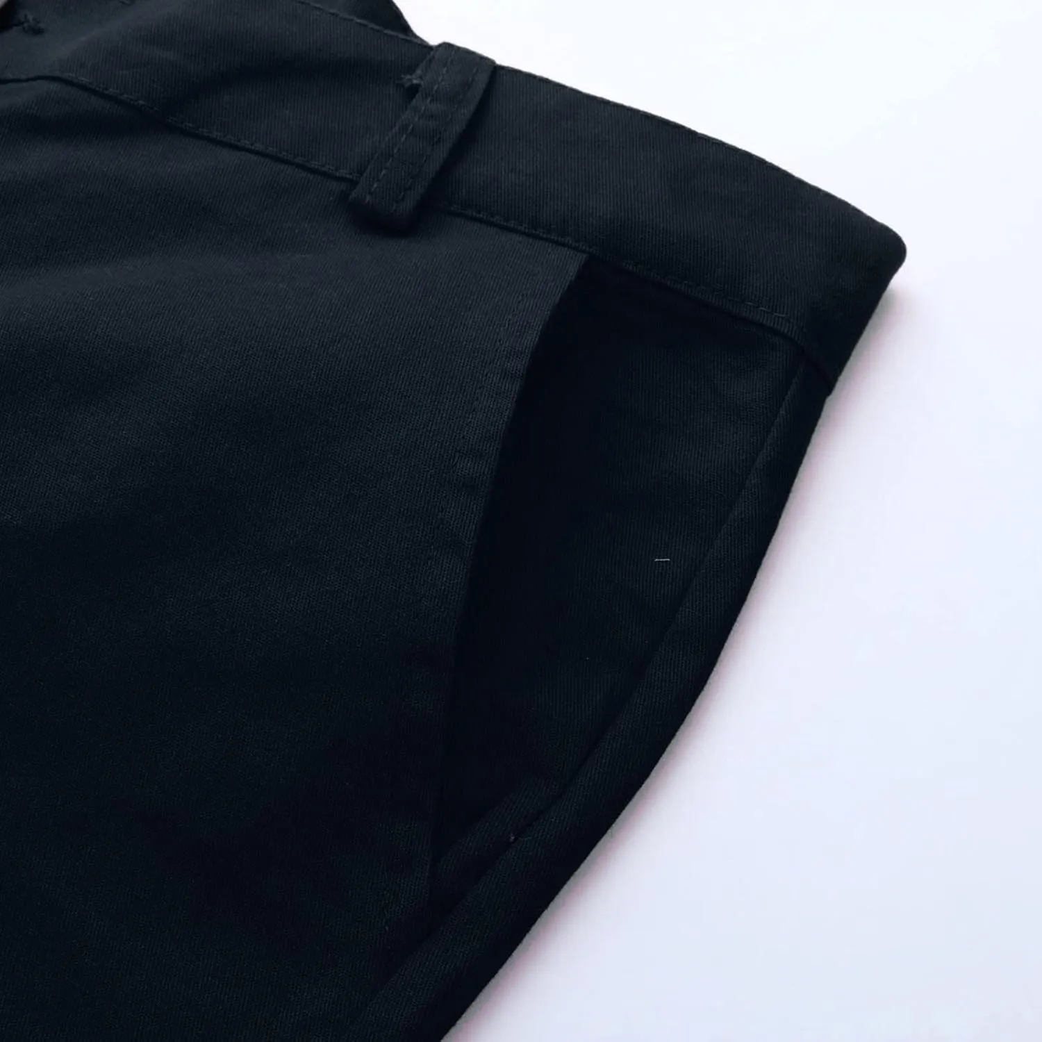 Men's Slim Fit Pants Open Bottom Straight Leg Stretch Waist Pants Solid Chino Casual Tapered Trousers with Pockets