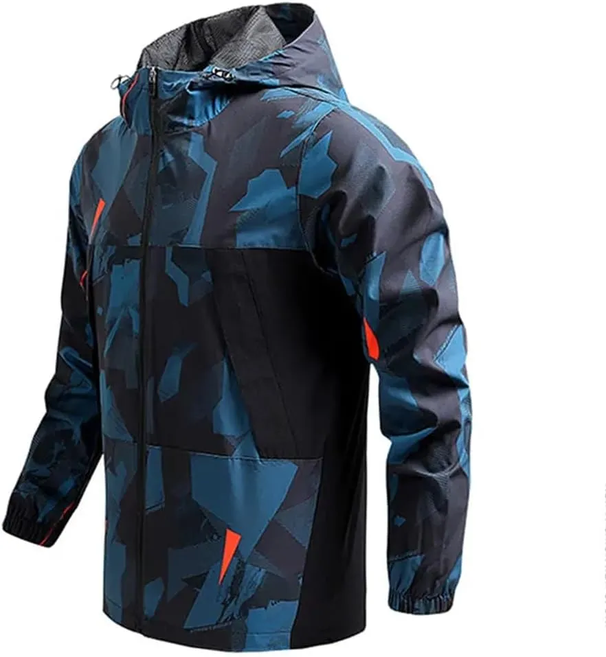 Men's Spring And Autumn Jogging Gym Hooded Jacket Sports Jacket