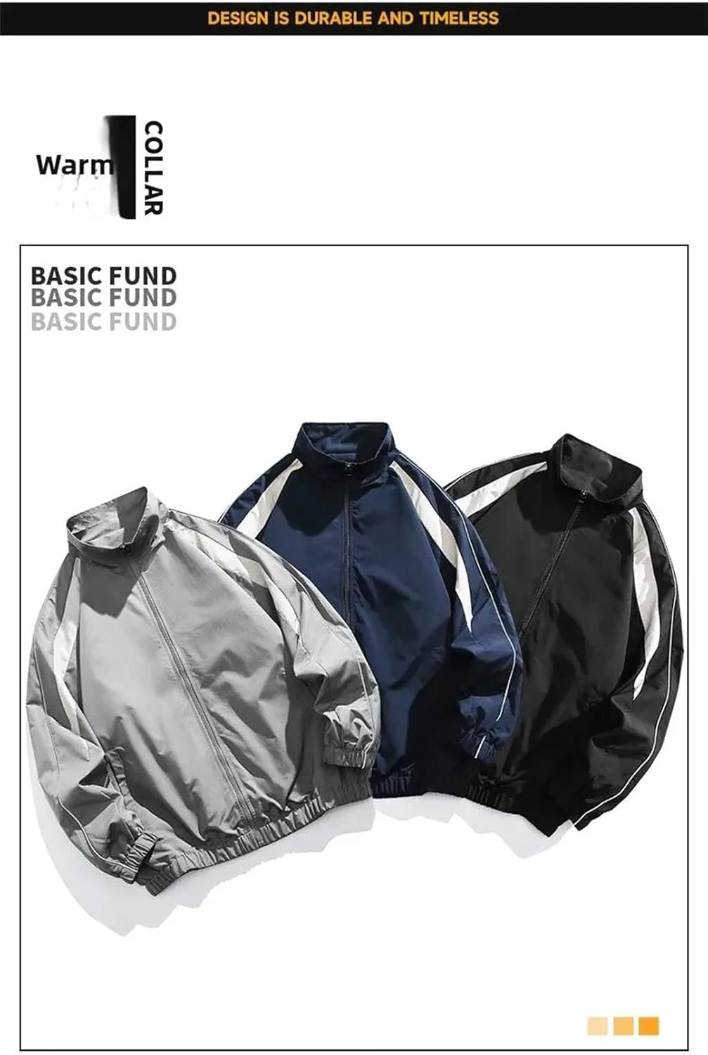 Men's Spring Patchwork Spring Baseball Jacket Teenagers' Patchwork Reflective Casual Jacket