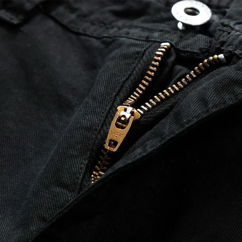 Men's Summer Baggy Multi Pocket Military Cargo Shorts Cotton Tactical-Style No Belt